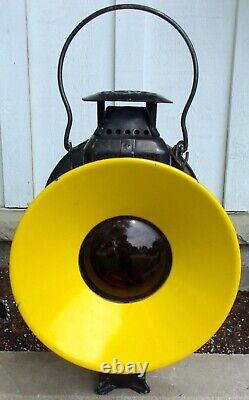 ADLAKE Non Sweating Lamp Chicago Railroad Train Switch Signal Lantern CM&STP RY