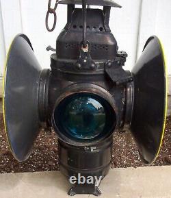 ADLAKE Non Sweating Lamp Chicago Railroad Train Switch Signal Lantern CM&STP RY