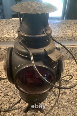 ADLAKE Non Sweating Lamp Chicago Railroad Train Switch Signal Lantern Electric