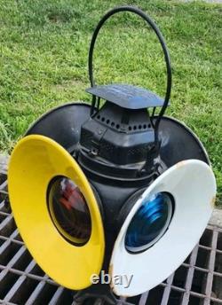 ADLAKE Non-Sweating RAILROAD 4 way SWITCH LAMP Lantern Light Pennsylvania PRR PA
