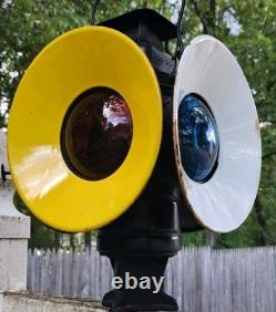 ADLAKE Non-Sweating RAILROAD 4 way SWITCH LAMP Lantern Light Pennsylvania PRR PA