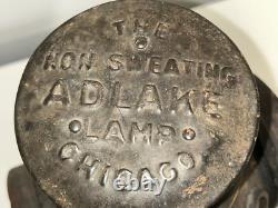 ADLAKE Non-Sweating Switch Signal RAILROAD Train Lamp Or Lantern Glass Lenses