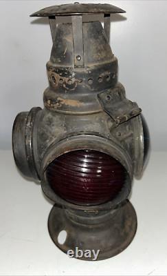 ADLAKE Non-Sweating Switch Signal RAILROAD Train Lamp Or Lantern Glass Lenses