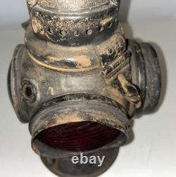 ADLAKE Non-Sweating Switch Signal RAILROAD Train Lamp Or Lantern Glass Lenses