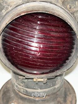 ADLAKE Non-Sweating Switch Signal RAILROAD Train Lamp Or Lantern Glass Lenses