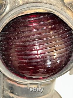 ADLAKE Non-Sweating Switch Signal RAILROAD Train Lamp Or Lantern Glass Lenses