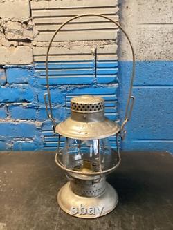 ADLAKE RELIABLE (G. T. Ry) GRAND TRUNK RAILWAY BELLBOTTOM RAILROAD LANTERN WithGLOBE