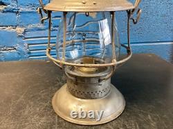 ADLAKE RELIABLE (G. T. Ry) GRAND TRUNK RAILWAY BELLBOTTOM RAILROAD LANTERN WithGLOBE