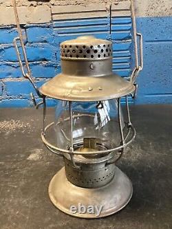 ADLAKE RELIABLE (G. T. Ry) GRAND TRUNK RAILWAY BELLBOTTOM RAILROAD LANTERN WithGLOBE