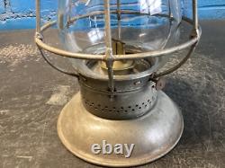 ADLAKE RELIABLE (G. T. Ry) GRAND TRUNK RAILWAY BELLBOTTOM RAILROAD LANTERN WithGLOBE