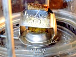 ADLAKE SWITCHMAN'S LANTERN LEHIGH VALLEY RAILROAD WithWEIGHTED BASE & CLEAR GLOBE