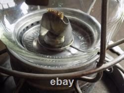 ADLAKE SWITCHMAN'S LANTERN LEHIGH VALLEY RAILROAD WithWEIGHTED BASE & CLEAR GLOBE