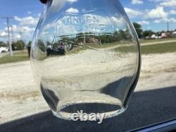 ADLAKE UNION PACIFIC RAILROAD LANTERN WithLT. EMBOSSED OVERLAND SHIELD LOGO GLOBE