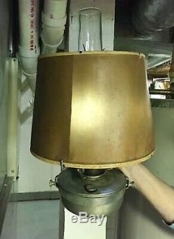 ALADDIN Railroad Caboose Kerosene Lamp withWall Mount & Shade, Lox-on Mantle, Wick