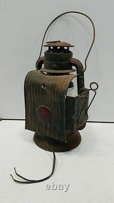 ANTIQUE 1880's Era Rustic Dietz Little Wizard New York for Railroad Lantern