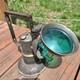 ANTIQUE 1920s Oxweld Model A Carbide Railroad Lamp GREEN LENS Stamped ID
