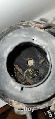 ANTIQUE HL Piper Montreal CNR Railway Railroad Caboose Oil Lantern Amber Blue