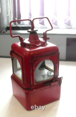 ANTIQUE RAILWAY LAMP LANTERN BY Lamp Manufacturers & Railway Supplies Dorking