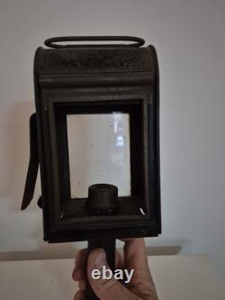 ANTIQUE RAILWAY Lantern Candle Lamp Phillips Fiveway Patent