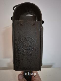 ANTIQUE RAILWAY Lantern Candle Lamp Phillips Fiveway Patent