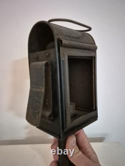 ANTIQUE RAILWAY Lantern Candle Lamp Phillips Fiveway Patent