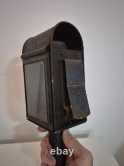 ANTIQUE RAILWAY Lantern Candle Lamp Phillips Fiveway Patent