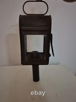 ANTIQUE RAILWAY Lantern Candle Lamp Phillips Fiveway Patent