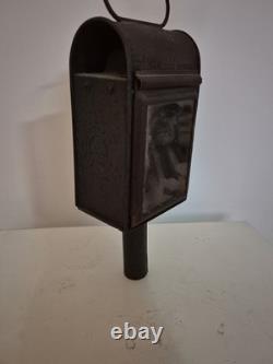 ANTIQUE RAILWAY Lantern Candle Lamp Phillips Fiveway Patent