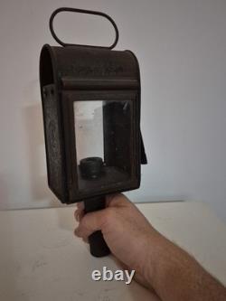 ANTIQUE RAILWAY Lantern Candle Lamp Phillips Fiveway Patent