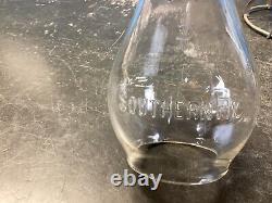 ARMSPEAR MFG 1889 RAILROAD LANTERN WithEMBOSSED SOUTHERN Ry GLOBE & UNUSUAL BURNER