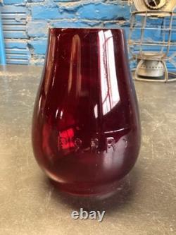 ARMSPEAR PHILADELPHIA & READING RAILROAD LANTERN WithEMBOSSED P. &R. Ry RED GLOBE ARMSPEAR PHILADELPHIA & READING RAILROAD LANTERN WithEMBOSSED P. &R. Ry RED GLOBE