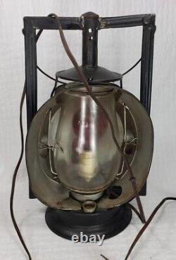 ATQ Dietz Trackwalker Kerosene Railroad Lantern w Rear Red A