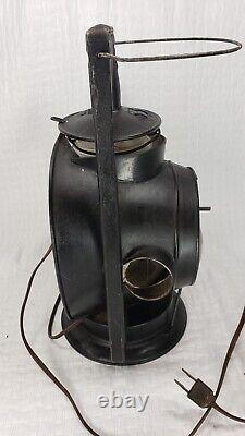 ATQ Dietz Trackwalker Kerosene Railroad Lantern w Rear Red A