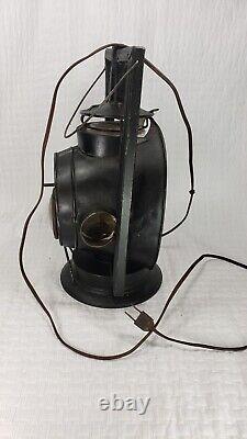 ATQ Dietz Trackwalker Kerosene Railroad Lantern w Rear Red A