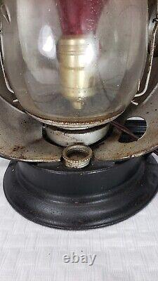 ATQ Dietz Trackwalker Kerosene Railroad Lantern w Rear Red A