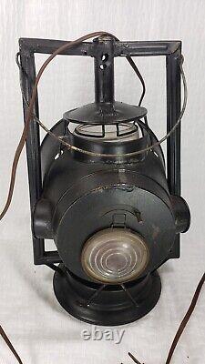 ATQ Dietz Trackwalker Kerosene Railroad Lantern w Rear Red A