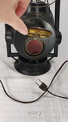 ATQ Dietz Trackwalker Kerosene Railroad Lantern w Rear Red A