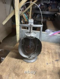 Acme Inspection Lamp PRR Pennsylvania Railroad RR Oil Lantern Lamp Red Globe
