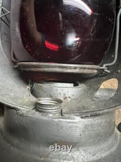 Acme Inspection Lamp PRR Pennsylvania Railroad RR Oil Lantern Lamp Red Globe