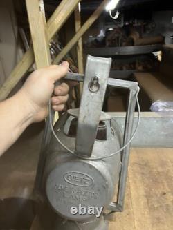Acme Inspection Lamp PRR Pennsylvania Railroad RR Oil Lantern Lamp Red Globe