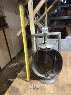 Acme Inspection Lamp PRR Pennsylvania Railroad RR Oil Lantern Lamp Red Globe