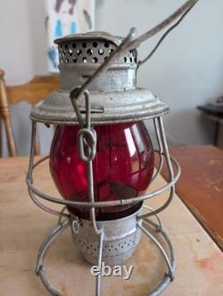 Adams And Westlake Reliable C&NW Railroad Lantern Matching Cast Red Globe Adlake