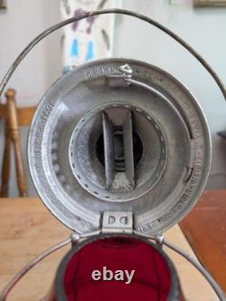 Adams And Westlake Reliable C&NW Railroad Lantern Matching Cast Red Globe Adlake
