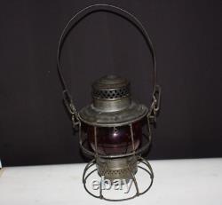 Adams & Westlake Co. Railroad Lantern Red Globe Adlake Kero 3-41 1921-1923