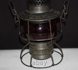 Adams & Westlake Co. Railroad Lantern Red Globe Adlake Kero 3-41 1921-1923