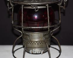 Adams & Westlake Co. Railroad Lantern Red Globe Adlake Kero 3-41 1921-1923