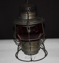 Adams & Westlake Co. Railroad Lantern Red Globe Adlake Kero 3-41 1921-1923