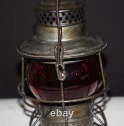 Adams & Westlake Co. Railroad Lantern Red Globe Adlake Kero 3-41 1921-1923