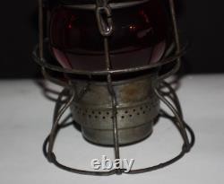 Adams & Westlake Co. Railroad Lantern Red Globe Adlake Kero 3-41 1921-1923