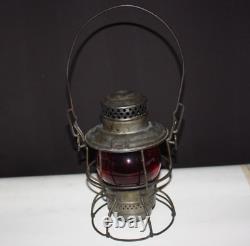 Adams & Westlake Co. Railroad Lantern Red Globe Adlake Kero 3-41 1921-1923